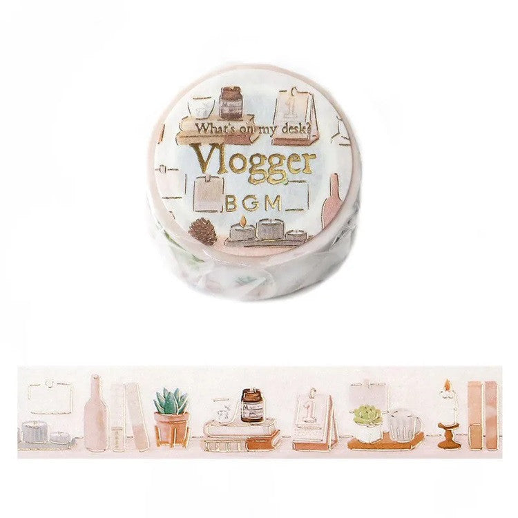 Taśma dekoracyjna Washi Moje biurko | Vloger