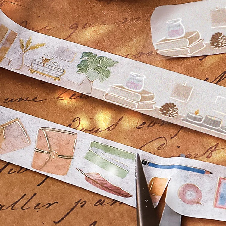 Taśma dekoracyjna Washi Moje biurko | Vloger