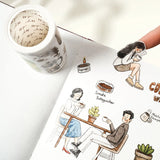 Taśma Washi Pre-Cut | Historia Kawy