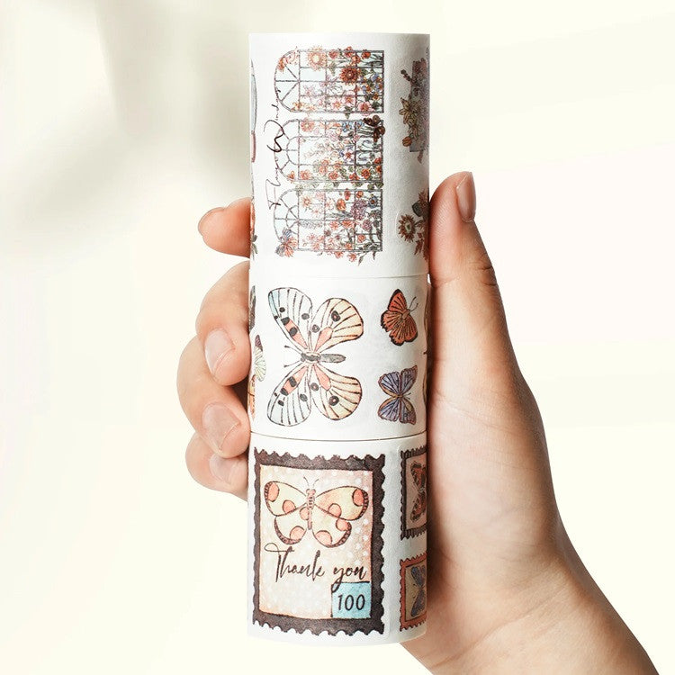 Zestaw naklejek w taśmie Washi | Motyle