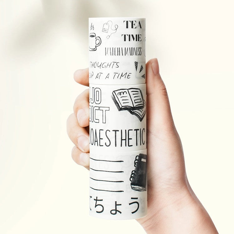 Zestaw naklejek w taśmie Washi | Journaling