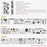 Zestaw naklejek w taśmie Washi | Journaling