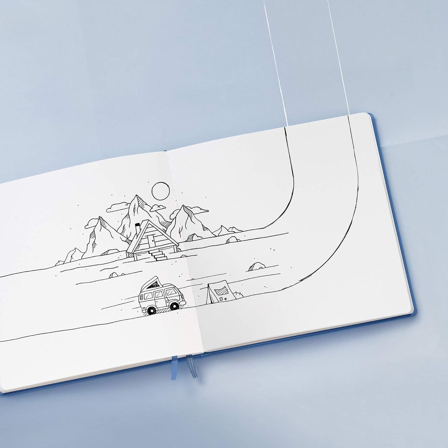 Szkicownik Leuchtturm1917 Poziomy A5 | Ciemnozielony