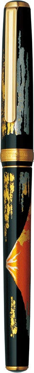 Pióro wieczne Platinum Vicoh Kanazawa Maki-e Gold Red Mountain Fuji