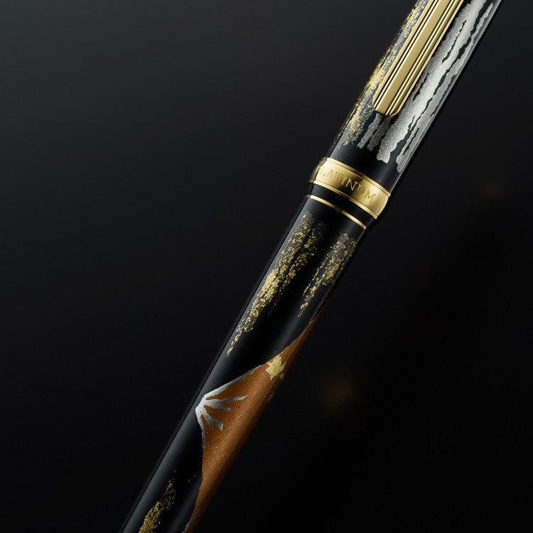Pióro wieczne Platinum Vicoh Kanazawa Maki-e Gold Red Mountain Fuji