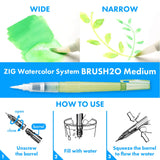 Farby akwarelowe Kuretake Gansai Tambi Irodori Kobako GREEN 2 | 6 kolorów