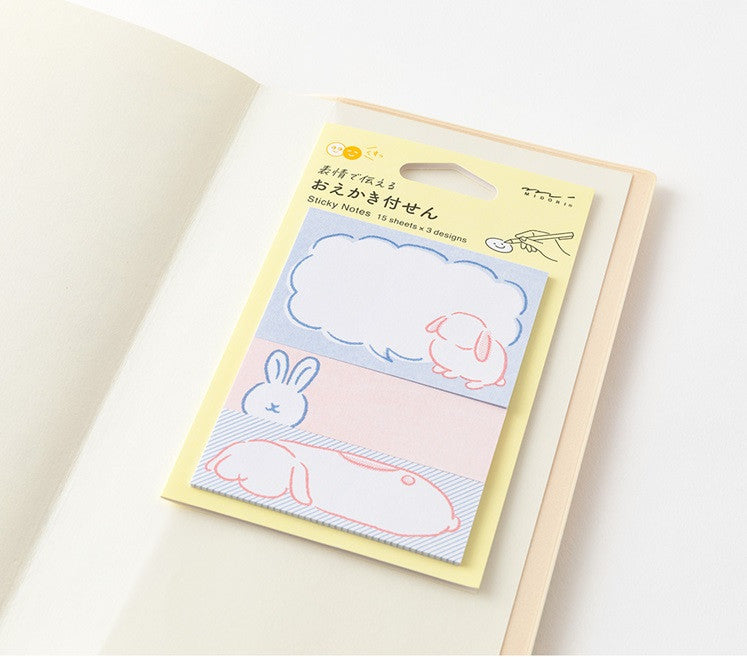 Karteczki samoprzylepne Midori | Królik