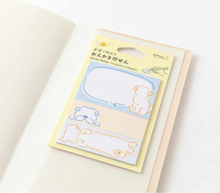 Karteczki samoprzylepne Midori | Pies