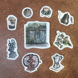 Zestaw naklejek Papier Platz x LINCHIANING | Kawa