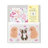 Midori 942 Mini Stationery Set with Stickers | Puppies