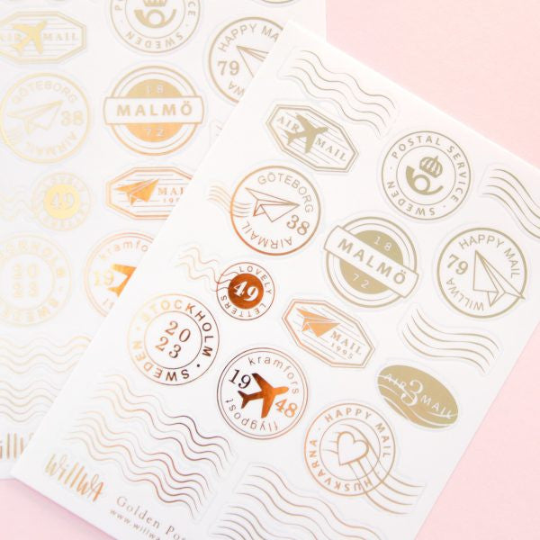 Naklejki Willwa | Złote Znaczki