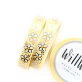 Taśma washi Willwa | Kwiaty Plumerii