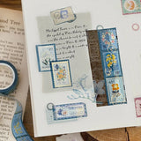 Taśma dekoracyjna Washi | Niebieskie znaczki