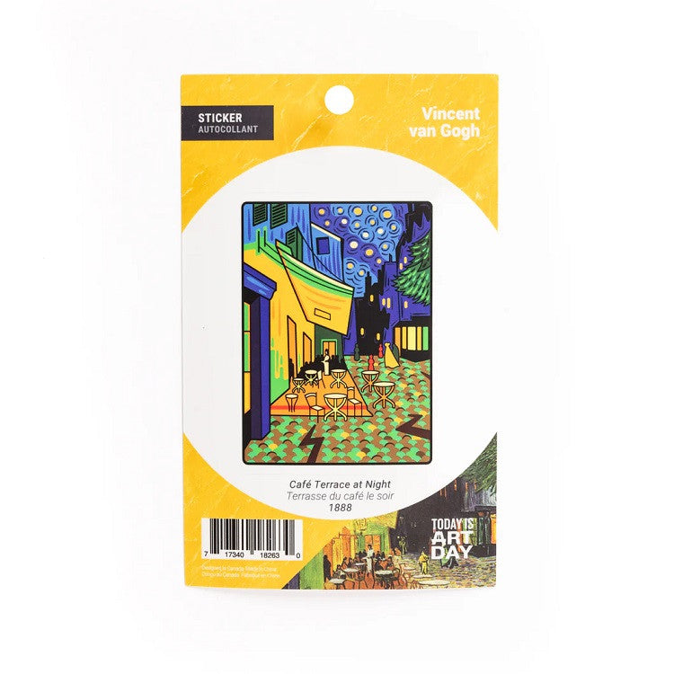 Naklejka | Taras kawiarni w nocy