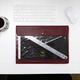 Teczka z klapką Hightide nähe A4 | Bordowa