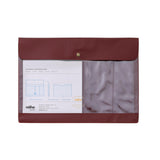 Teczka z klapką Hightide nähe A4 | Bordowa