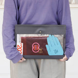 Teczka z klapką Hightide nähe A4 | Bordowa