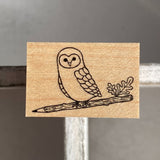 Pieczątka | Sowa z ołówkiem