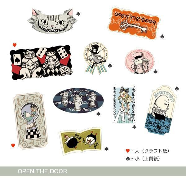 Zestaw naklejek w puszce | Alicja w Krainie Czarów