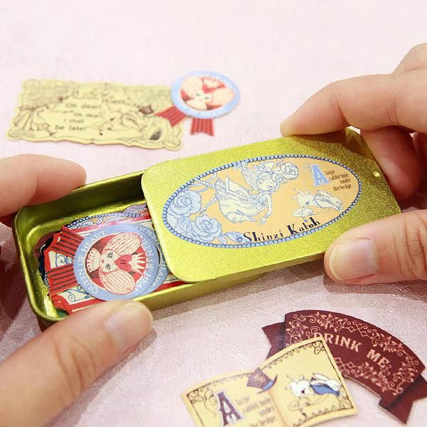 Zestaw naklejek w puszce | Alicja w Krainie Czarów