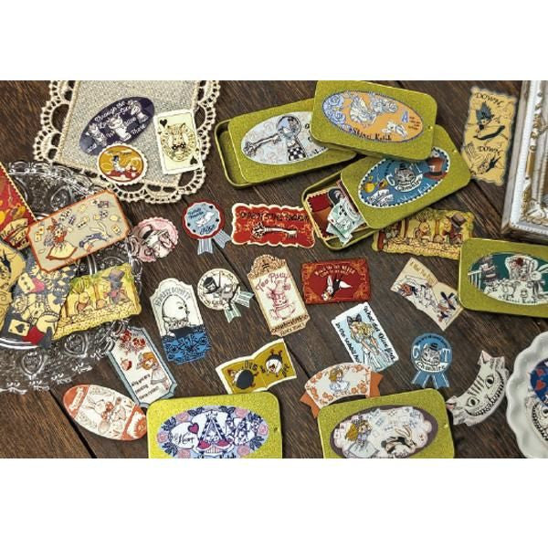 Zestaw naklejek w puszce | Alicja w Krainie Czarów