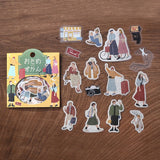 Zestaw naklejek | Dziewczyna w podróży