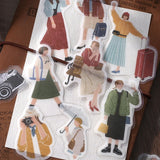 Zestaw naklejek | Dziewczyna w podróży