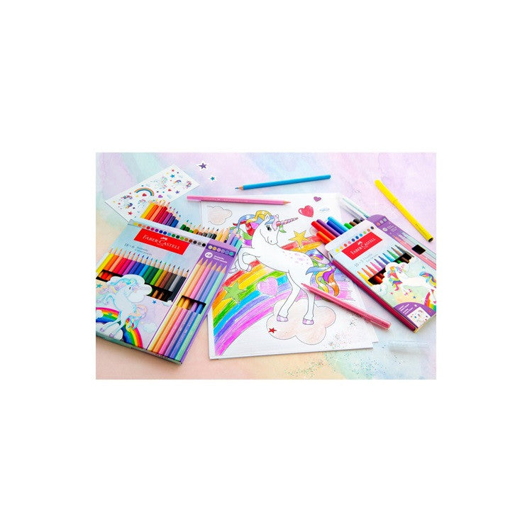 Zestaw kredek ołówkowych Faber-Castell 10+3 | Jednorożec