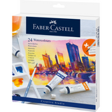 Farby akwarelowe w tubkach Faber-Castell | 24 kolory