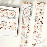 Taśma Washi Pre-Cut | Róże