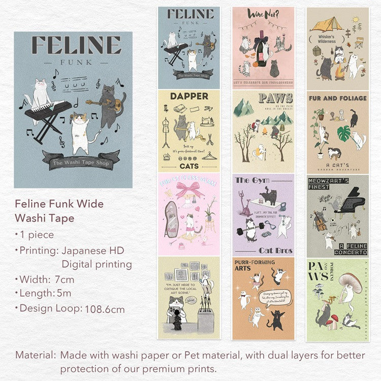 Taśma Washi | Kocie aktywności