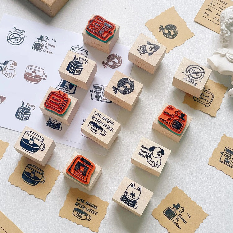 Zestaw pieczątek | Leniwy dzień