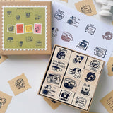 Zestaw pieczątek | Leniwy dzień