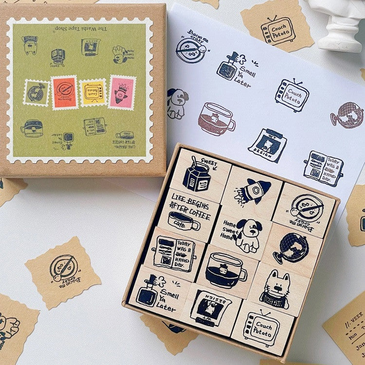 Zestaw pieczątek | Leniwy dzień