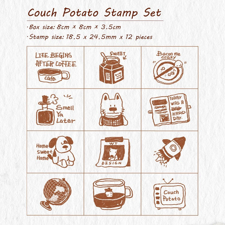 Zestaw pieczątek | Leniwy dzień