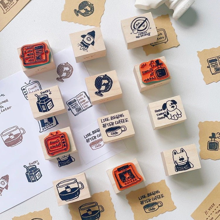 Zestaw pieczątek | Leniwy dzień