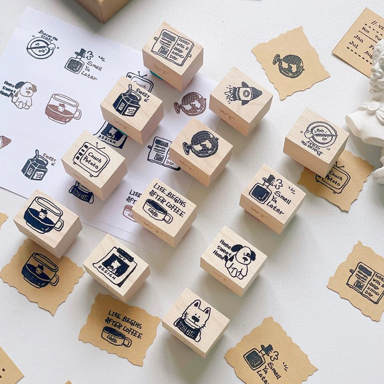 Zestaw pieczątek | Leniwy dzień