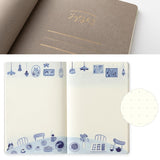 Notatnik Midori Yuru Log B6 | Nordycki niebieski