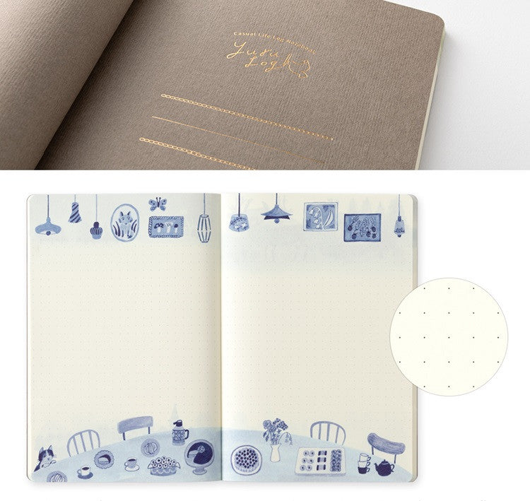 Notatnik Midori Yuru Log B6 | Nordycki niebieski