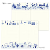 Notatnik Midori Yuru Log B6 | Nordycki niebieski