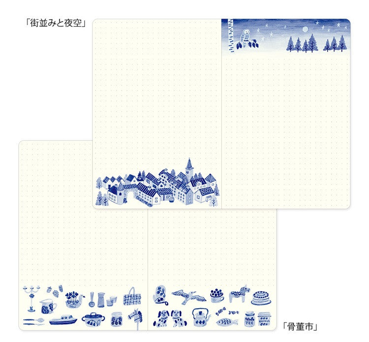 Notatnik Midori Yuru Log B6 | Nordycki niebieski