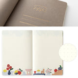 Notatnik Midori Yuru Log B6 | Kwiatowa abstrakcja