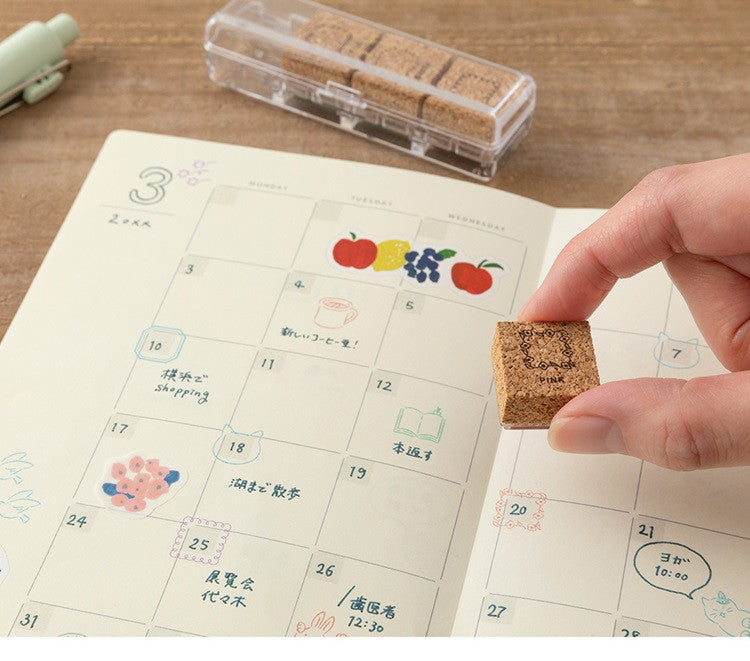 Kalendarz wieczny Midori Yuru Log B6 | 12-Miesięczny