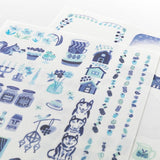 Naklejki Midori Yuru Log | Nordycki niebieski