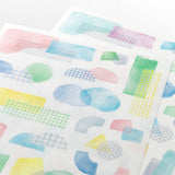 Naklejki Midori Yuru Log | Akwarelowe kształty