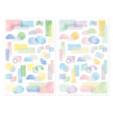 Naklejki Midori Yuru Log | Akwarelowe kształty