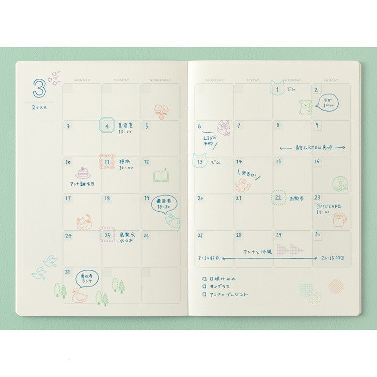 Pieczątki Midori Yuru Log | Kształty