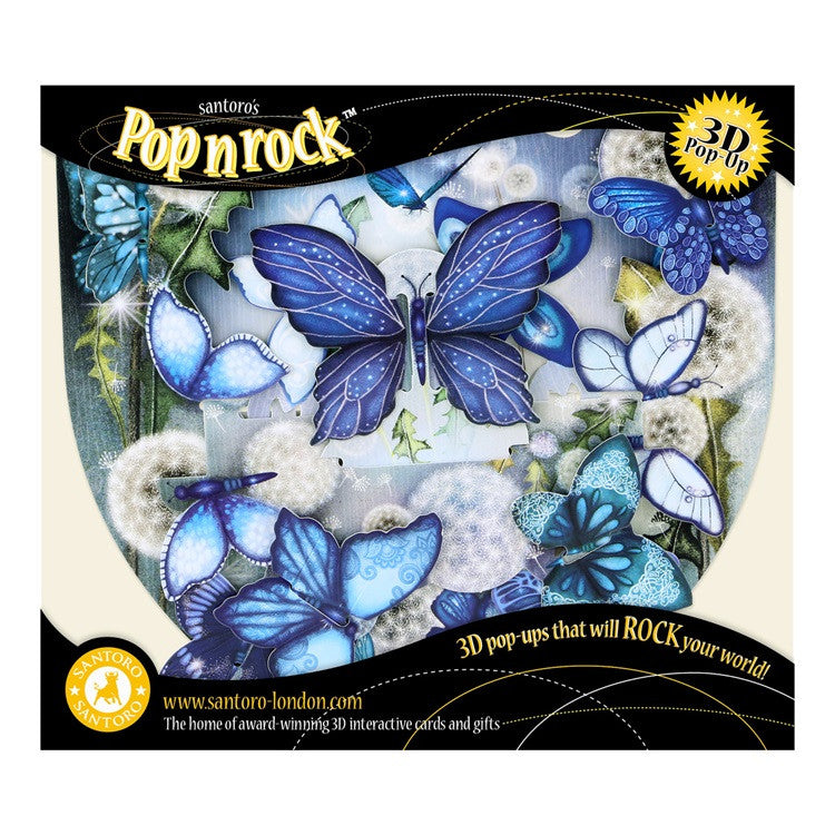 Kartka okolicznościowa Santoro Pop n Rock | Motyle