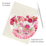 Kartka okolicznościowa Santoro Pop n Rock | Różowy bukiet