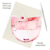 Kartka okolicznościowa Santoro Pop n Rock | Różowy bukiet